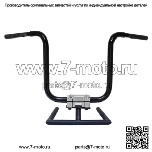 KST Kustoms Satin Black 14-дюймовые прямые рули Harley FLTR Softail Dyna (для: Harley-Davidson)