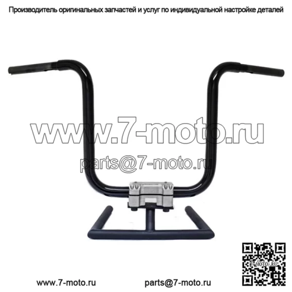KST Kustoms Satin Black 14-дюймовые прямые рули Harley FLTR Softail Dyna (для: Harley-Davidson)