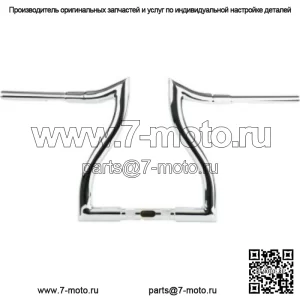 LA Choppers 1-1/2 дюйма, 12 дюймов, хромированный руль Hammerhead Harley Road Glide King 15-20 (для: Harley-Davidson)