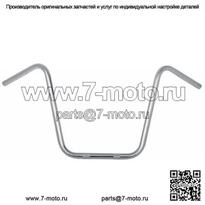 Chrome Werks Хромированные 16-дюймовые поручни Ape Hanger для руля Harley Softail Dyna Sportster (Для: Harley-Davidson)