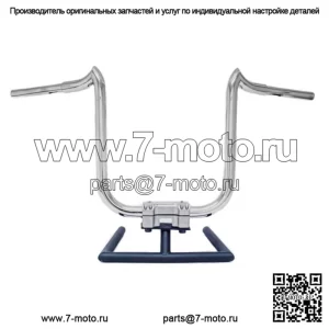 Полированные 16-дюймовые рули KST Kustoms Double Trouble для Harley FLTR Softail Dyna (для: Harley-Davidson)