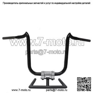 KST Kustoms Satin Black 12 Рули Double Trouble для Harley RG Softail Dyna (Для: Harley-Davidson)