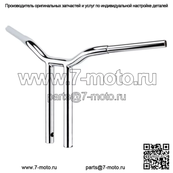 LA Choppers 1 1/4" Chrome Kage Fighter 16" Т-образные рули Прямые рули Harley FXD (Для: Harley-Davidson)