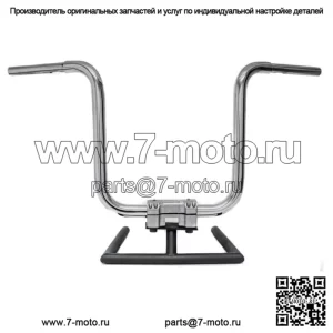 KST Kustoms Polished 12 Прямые рули руля Harley FLTR Softail 1.25 (Для: Harley-Davidson)