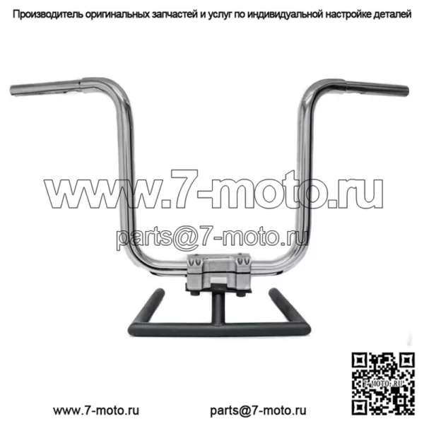 KST Kustoms Polished 12 Прямые рули руля Harley FLTR Softail 1.25 (Для: Harley-Davidson)