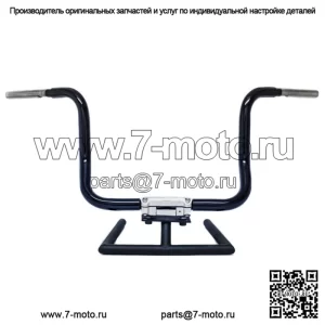 KST Kustoms Gloss Black 14-дюймовые рули с шестью изгибами Kicker Harley Touring FLH (Для: Harley-Davidson)