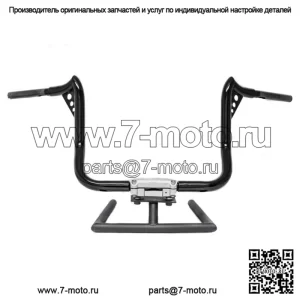 KST Kustoms Gloss Black 12-дюймовые рули Punisher Harley Touring Batwing FLH (Для: Harley-Davidson)