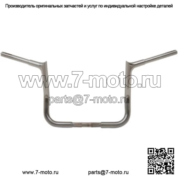 Fat Baggers FBI EZ Install Pointed 1 1/4 Chrome 12 Руль Harley Touring 86+ (Для: Harley-Davidson)