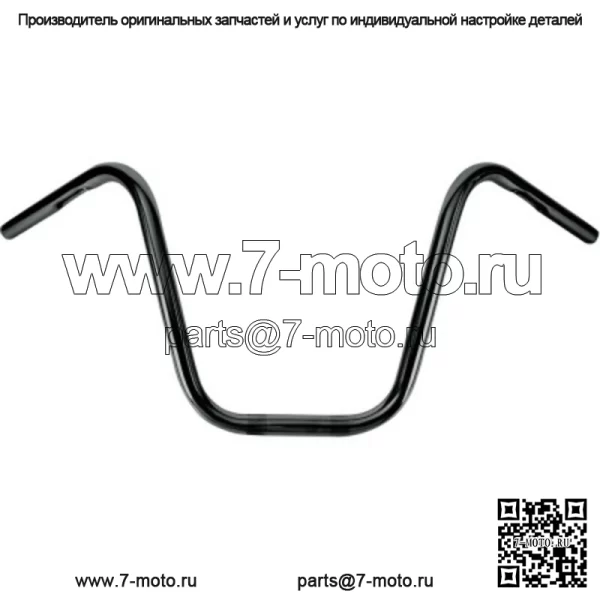 Burly Brand Narrow 12" Apes 1" Черный руль Harley Softail Dyna Sportster (Для: Harley-Davidson)