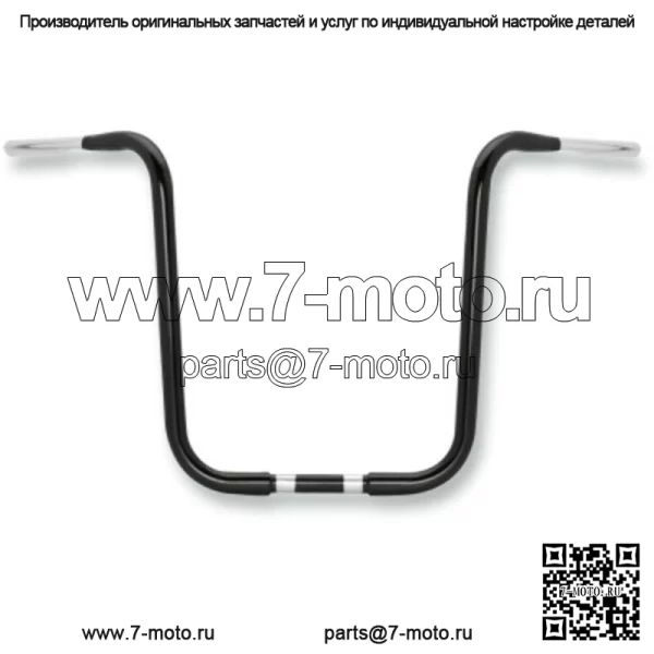 Черные вешалки Burly Brand 18 дюймов 1,25 Gorilla Ape на руль Harley Softail Dyna XL (Для: Harley-Davidson)