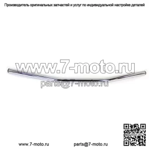 Хромированный руль 1, плоский руль без наката, без ямочек Harley Sportster XL Chopper (для: Harley-Davidson)
