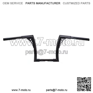 Черные 12-дюймовые вешалки с подъемом на руль для Harley FLST FXST Sportster XL (для: Harley-Davidson)