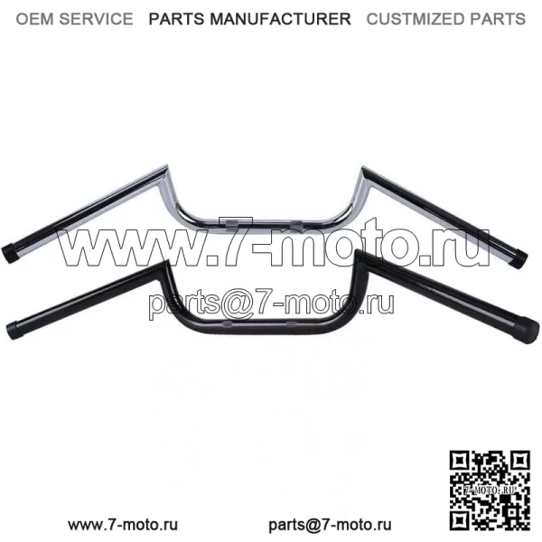 Руль мотоцикла 7/8 дюйма Drag Z для Harley Chopper Bobber Cafe Racer Honda