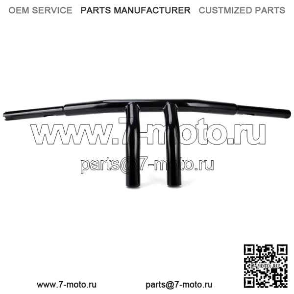8-дюймовый Т-образный руль с подъемом 1-1/4 дюйма для Harley Sportster Dyna Softail (для: Harley-Davidson)