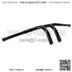 Руль Т-образной формы с высотой 8 дюймов, руль 1-1/4 дюйма для Harley Touring Sportster Dyna Softail (для: Harley-Davidson)