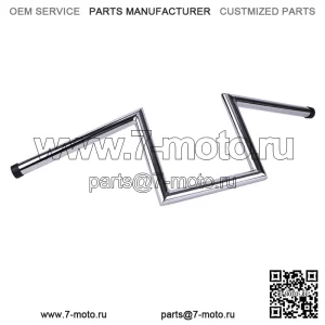 8-дюймовый руль с подъемной подвеской Drag Z Bars для Harley Chopper Bobber Cafe Racer (для: Harley-Davidson)