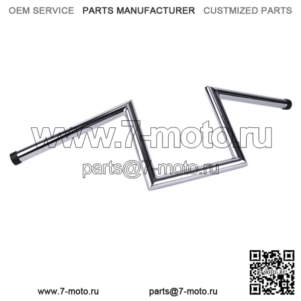 8-дюймовый руль с подъемной подвеской Drag Z Bars для Harley Chopper Bobber Cafe Racer (для: Harley-Davidson)