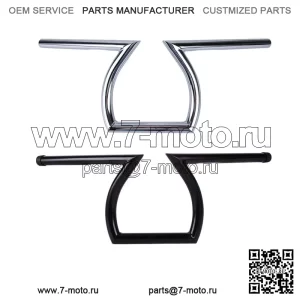 Руль Z-образной формы, 1 дюйм, 25 мм, для Harley Sportster Chopper Bobber Cruisers (для: Harley-Davidson)