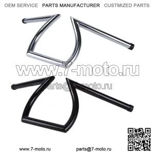 Руль для мотоцикла 1 дюйм, Z-образная планка, руль для Harley Sportster Chopper Custom (Для: Harley-Davidson)