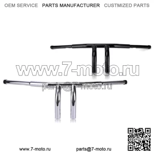 Т-образный руль с подъемом 8 дюймов, руль 1-1/4 дюйма для Harley Touring Road King Electra Glide (для: Harley-Davidson)
