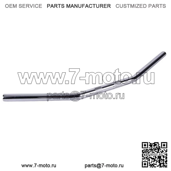 Хромированные рули мотоцикла 1 "25 мм для Harley Honda Suzuki Universal (Для: Harley-Davidson)