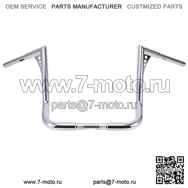 Хромированные 16-дюймовые подвесные рули для Harley Touring FLHT FLHTC 1982-2021 гг. (Для: Harley-Davidson)