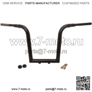 13-дюймовые рули Black Tree Hugger Ape Hanger 80-19 Harley Softail FLS