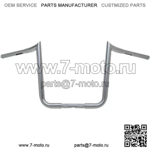 Хромированный мотоциклетный руль Prime Ape 13 дюймов 1-1/4 дюйма Harley Bagger