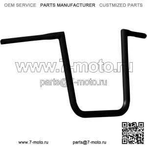Черный 12-дюймовый руль Ape Hanger для Harley Road Glide FLTRX 2015-22 гг.