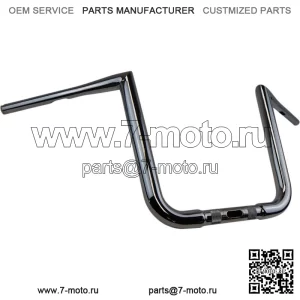 Хромированные 12-дюймовые рули Ape Hanger для Harley Road Glide FLTRX 2015-2022 гг.