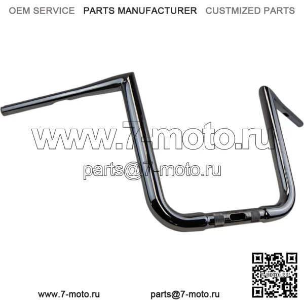Хромированные 12-дюймовые рули Ape Hanger для Harley Road Glide FLTRX 2015-2022 гг.