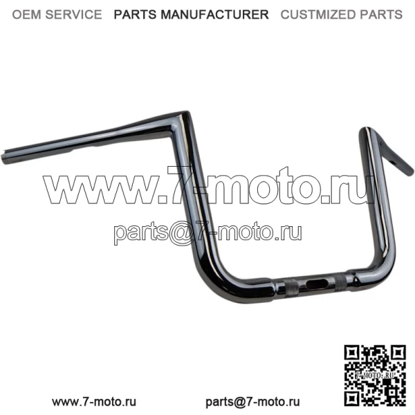 Хромированные 10-дюймовые рули Ape Hanger 15-20 Harley Road Glide FLTRX