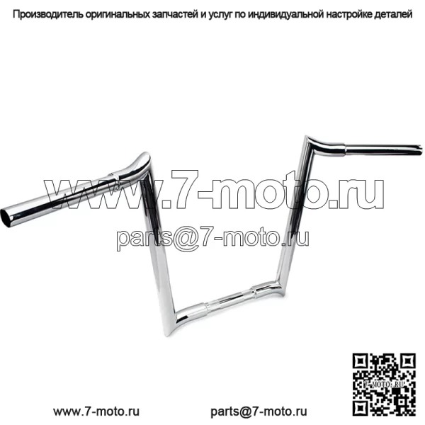 12-дюймовый руль Harley Ape Hanger с индивидуальным покрытием - Image 2