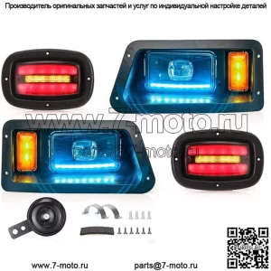 Комплект светодиодных фонарей для гольф-кара для Yamaha G14 G16 G19 G22 с указателем поворота ближнего и дальнего света