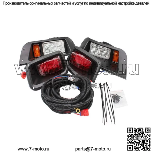 EZGO TXT LED Deluxe Light Kit Поворотники Стоп-сигнал Horn Street Legal Legal