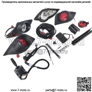 Комплект светодиодных фонарей для гольф-мобиля для Yamaha G29 Drive 2007-up и указатели поворота, аварийный тормоз