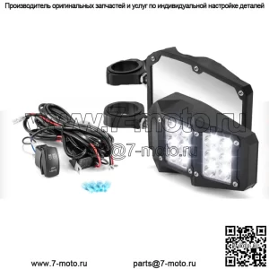 Для Can-Am Maverick X3 Commander 1000 боковые зеркала заднего вида + светодиодный выключатель света