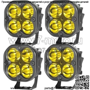 Для Can Am Maverick X3 и Max 2017-23 3-дюймовые янтарные светодиодные противотуманные фары заднего хода Cube Pods