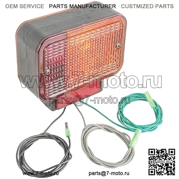 Правый задний фонарь, совместимый с John Deere 2305 | 2320 | 2520 | 2720 | 3120 | 3203 | 3320 | 3520 | 3720 | 4105 | 4200 | 4300 | 4400 | 4500 | 4600 | 4700 | LVA14365 AM120359 AM120360