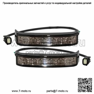 Светодиодные указатели поворота в седельной сумке Тормозные ходовые огни Черный Harley Touring 14+ (Для: Harley-Davidson)