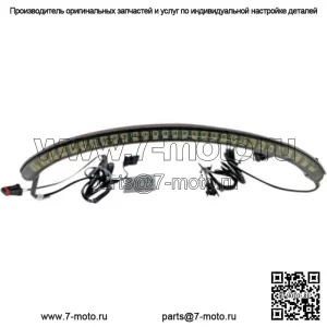 Встроенный дымчатый светодиодный задний фонарь Custom Dynamics с указателем поворота Harley Softail FXFB M8 (Для: Harley-Davidson)