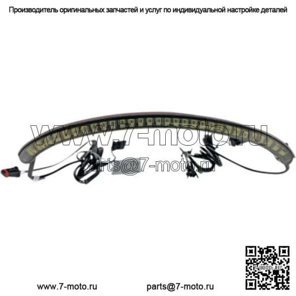 Встроенный дымчатый светодиодный задний фонарь Custom Dynamics с указателем поворота Harley Softail FXFB M8 (Для: Harley-Davidson)