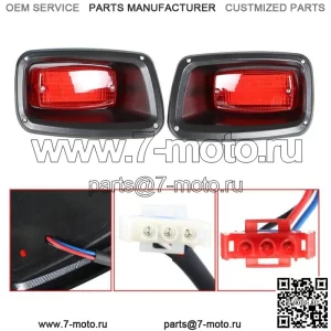 Для EZGO TXT, ST Golf Cart, полностью светодиодный задний фонарь, 2 светодиодных задних фонаря 1995-2013 гг.