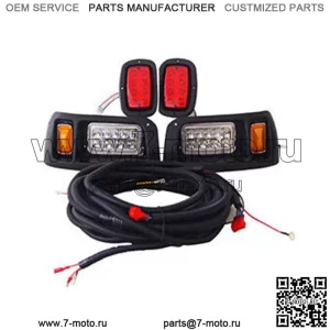 Комплект освещения Club Car DS Light подходит для заводского кузова 1993-2013 гг., светодиодные фары 12 В, задние фонари