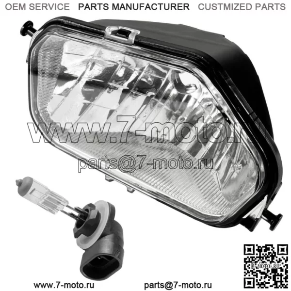 Передняя левая фара с лампочкой для Polaris Sportsman 500 / HO Touring 2011-2013 (Для: Polaris Sportsman 800)