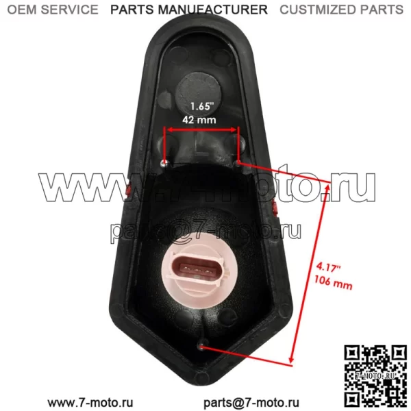 Полный левый задний фонарь для Polaris Sportsman 570 2014 2015 2016-2019 2411153 (Для: Polaris Sportsman 800) - Image 2
