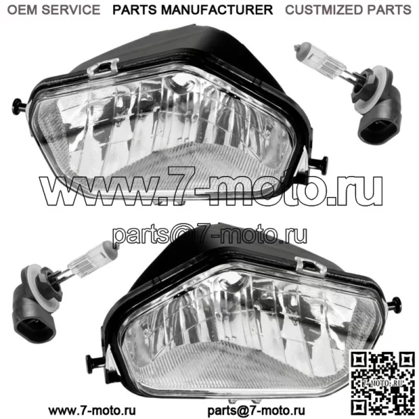 Передняя левая и правая фара с лампочкой для Polaris Sportsman 850 XP 2009-2013 (Для: Polaris Sportsman 570)