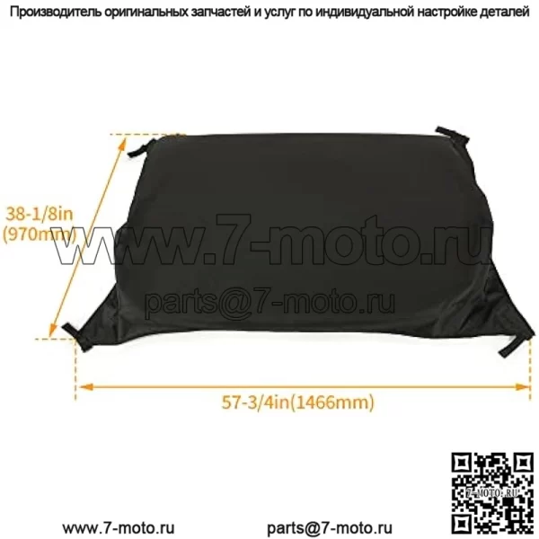 Крыша с мягким верхом, совместимая с John Deere HPX и XUV Gator с заменой системы OPS (рулон безопасности) для LP93127 - Image 3