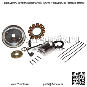 Хромированная система зарядки на 32 А, Harley Evo Evolution Shovelhead Big Twin 1970-1999 гг. (Для: Harley-Davidson)