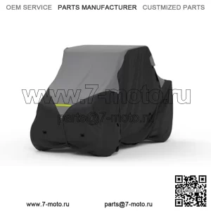 Всепогодный чехол для UTV, совместимый с John Deere Gator Cs 2007 года выпуска — для улицы и помещения — вода, снег, солнце — встроенные крепежные ремни — в комплект входит бесплатная сумка для хранения